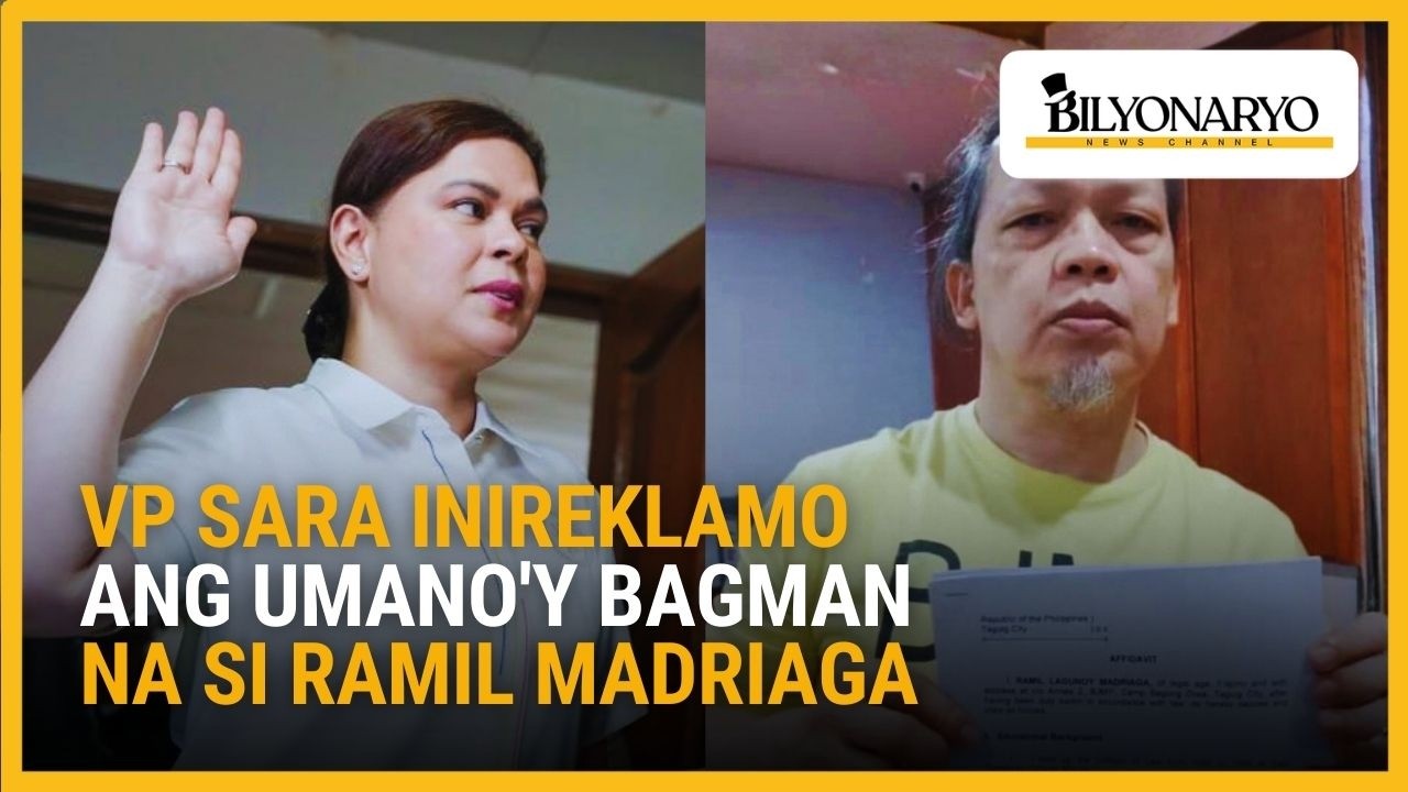 VP Sara, pormal nang nagsampa ng reklamong perjury laban sa ‘alleged bagman’ na si Ramil Madriaga