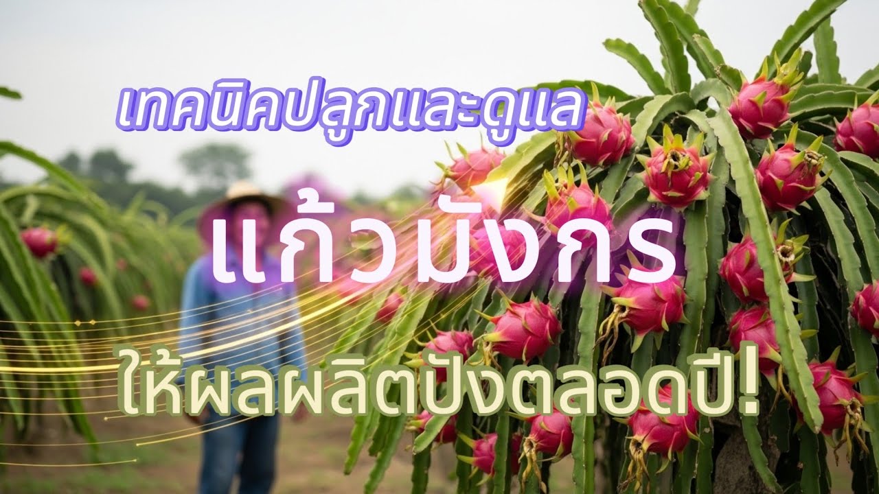 เทคนิคปลูกและดูแลแก้วมังกร ให้ผลผลิตปังตลอดปี!