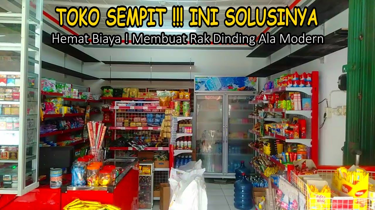 Cara Membuat Rak Toko Modern Modal Minimalis