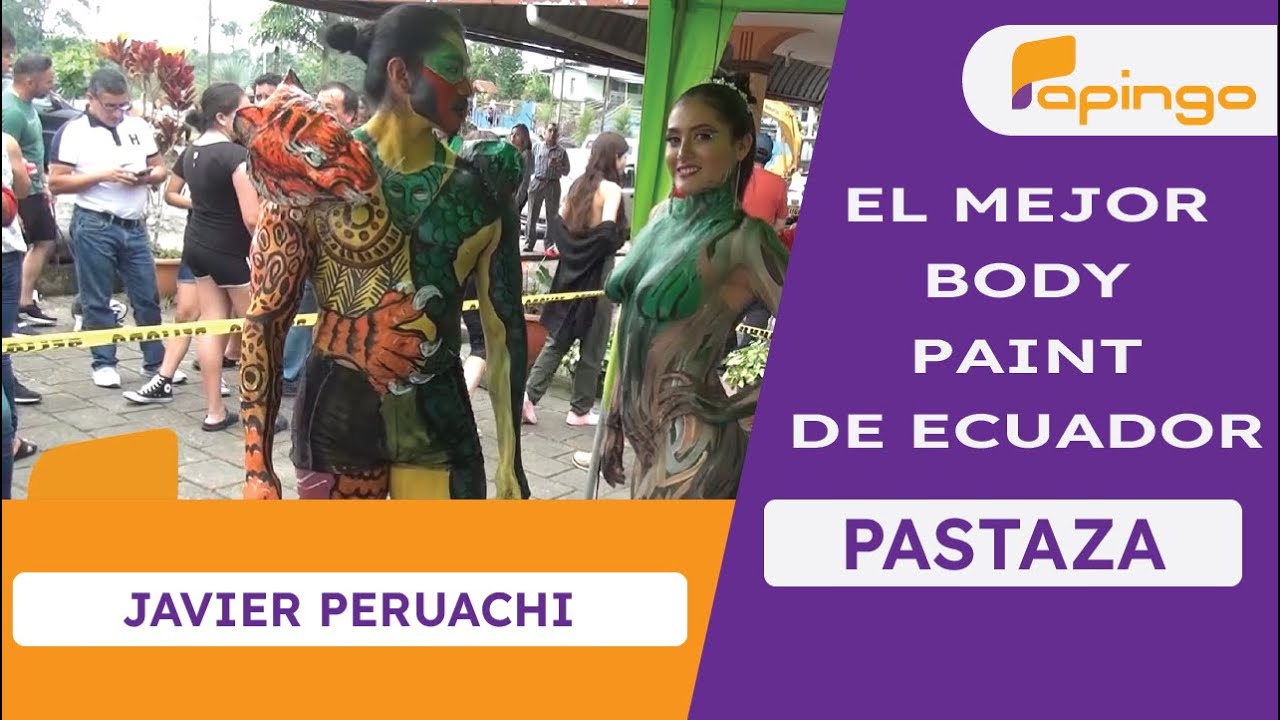 JAVIER PERUACHI SEGUNDO LUGAR EN BODY PAINT EN PASTAZA