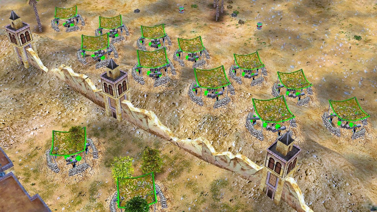 US Enters The Most Fortified GLA Stronghold | C&C Generals ZH - USA 01 Vanilla CO-OP Mission Map