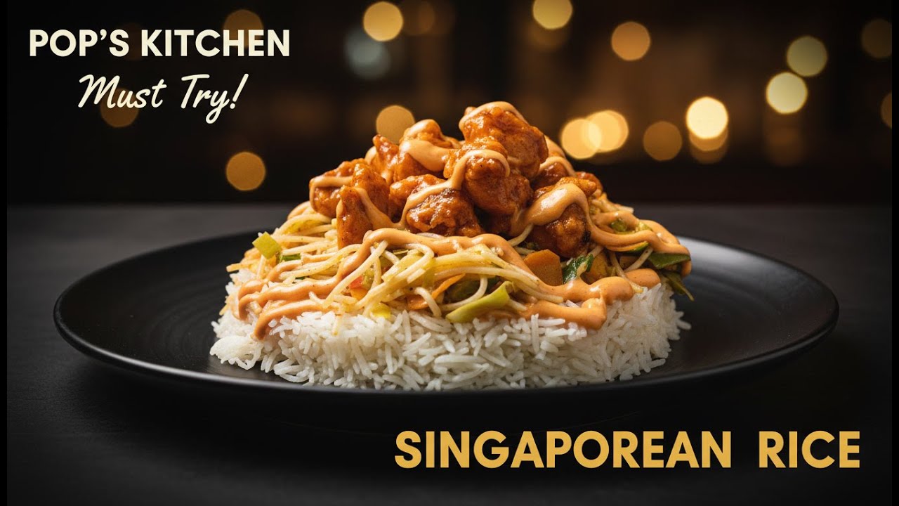 Singaporean Rice Recipe | Spicy & Colorful Street Style | POP's Kitchen