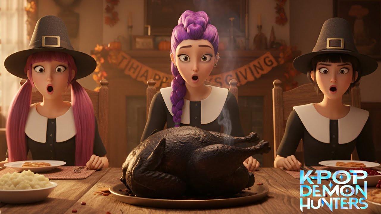 Thanksgiving Chaos Demon Hunters Animated Music | Croco Beat