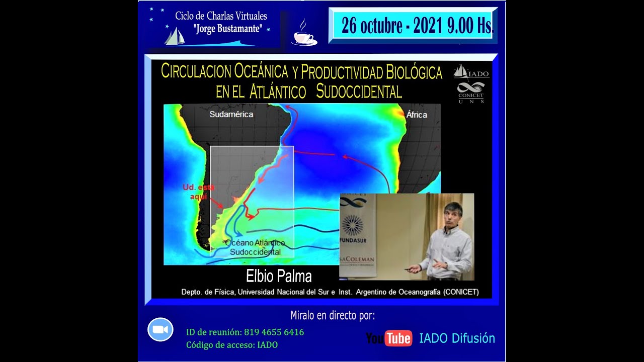 Ciclo de Charlas virtuales. Circulación oceánica y productividad biológica