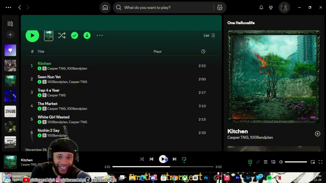 100Bandplan, Casper TNG - One Helluvalife - Reaction