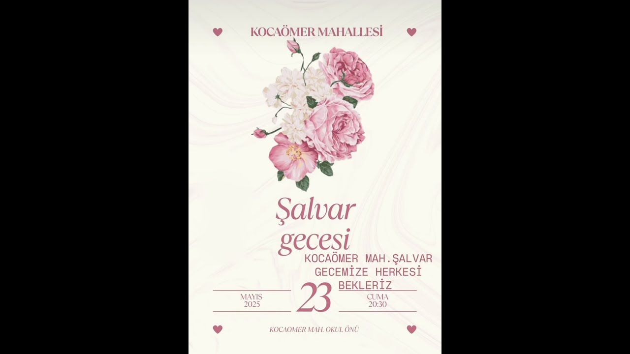 İzmir Kınık Kocaömerli Köyü 1. Şalvar Gecesi