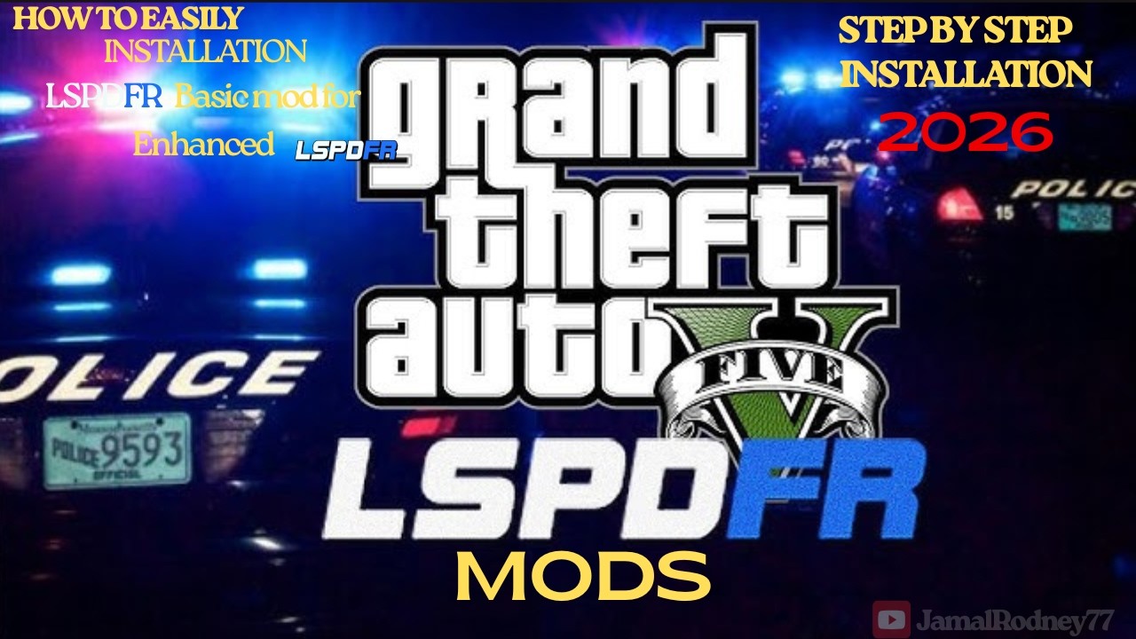 HOW TO EASILY  INSTALL LSPDFR   Basic mod for GTA5  Enhanced in 2026