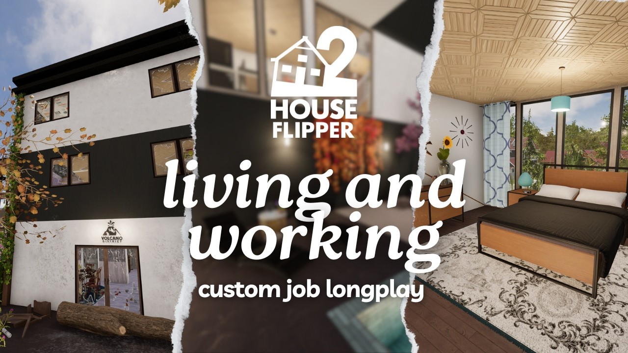 living and working | house flipper 2 🏡 custom job | no commentary longplay