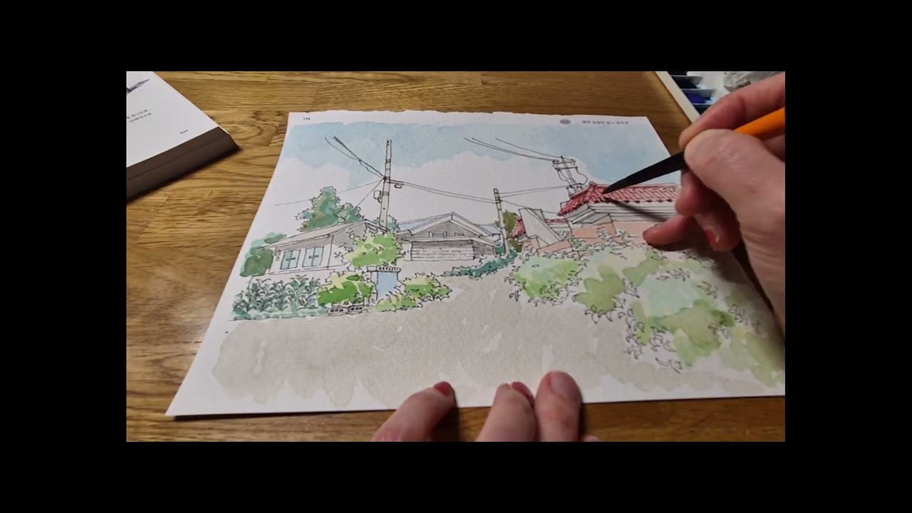 Water coloring #풍경 #수채 