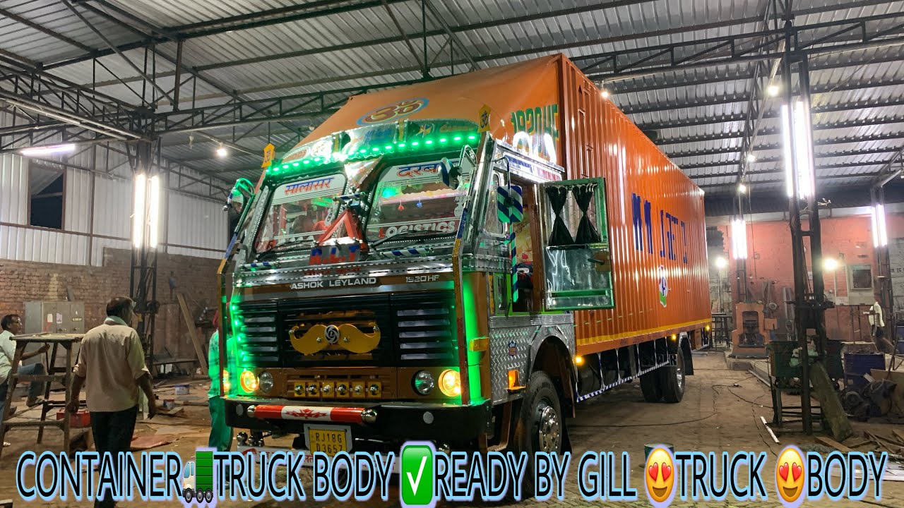 Most DEMANDING🚛CONTAINER TRUCK IN 6 tyre 😍💥💥 ॥ 200 HP with 10 Tonn passing #gilltruckbody #gilltruck