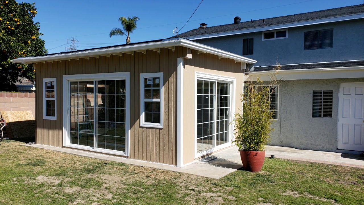 Patio cover converted to a Sunroom