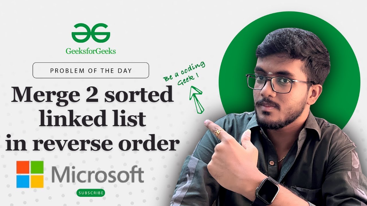 🔗 Merge 2 sorted linked list in reverse order | 🧑‍💻 C++, Java, Python | Linked Lists | POTD | GFG