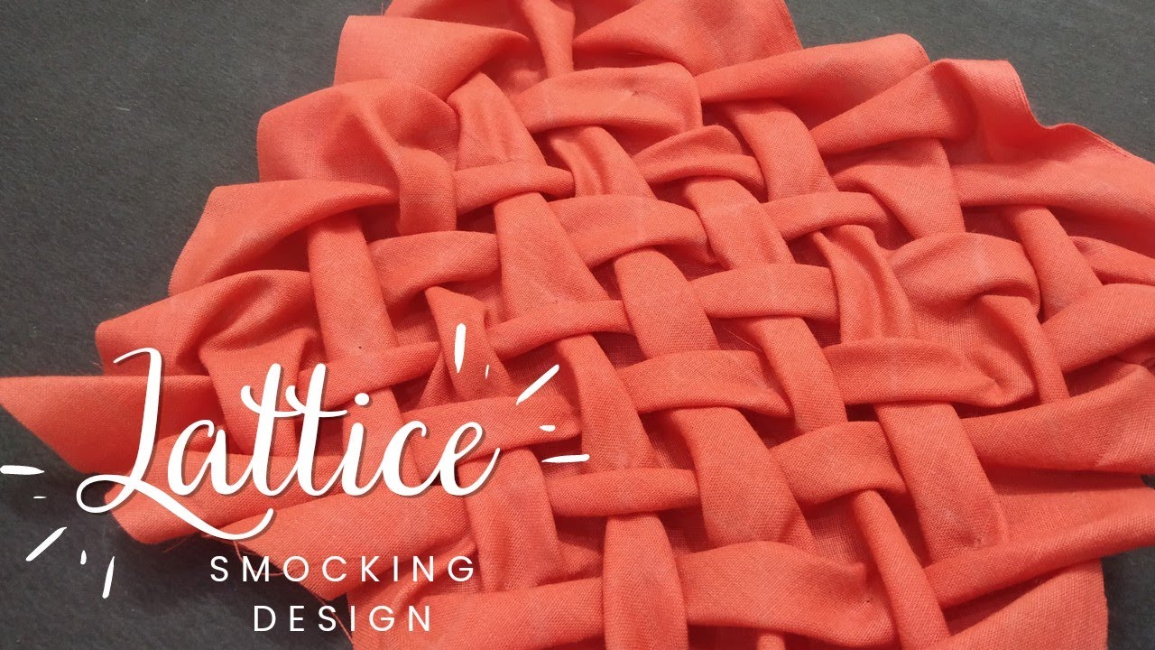 How to sew a perfect Lattice Smocking for beginners || Canadian smocking