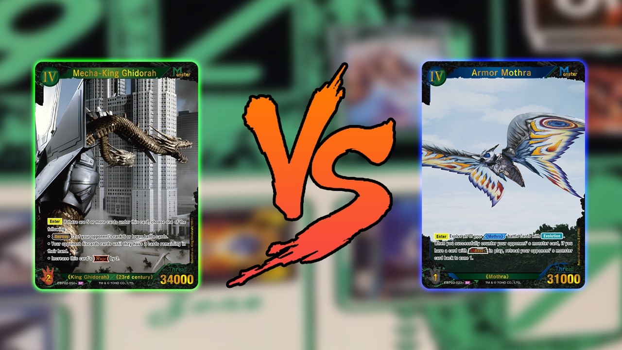 King Ghidorah vs. Mothra \\ GODZILLA CARD GAME