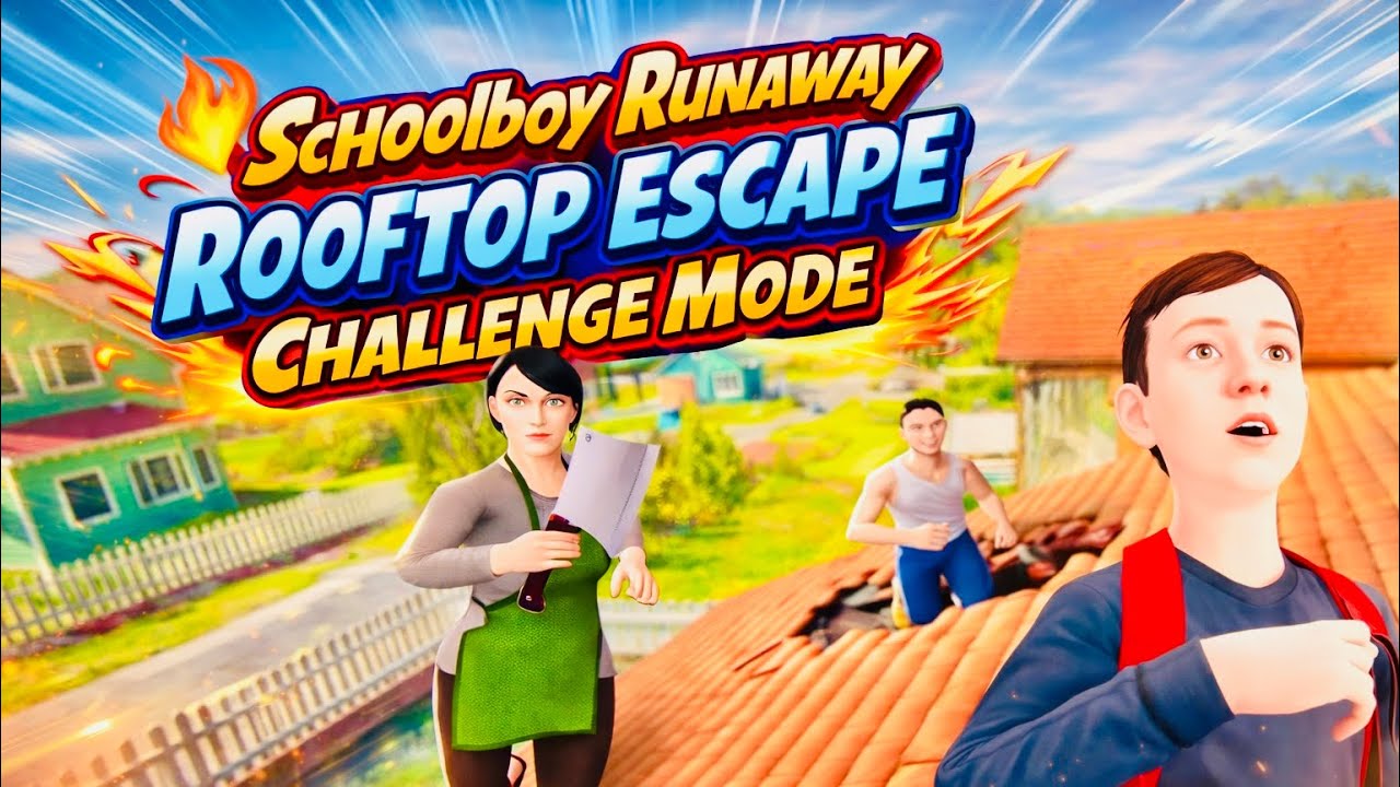 Schoolboy Runaway | Rooftop Escape | Challenge Mode 100% success