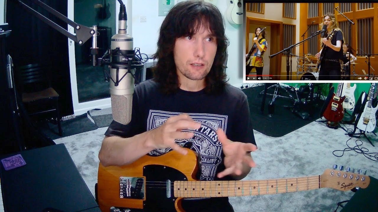 British guitarist analyses The Warning performing 'Choke'!