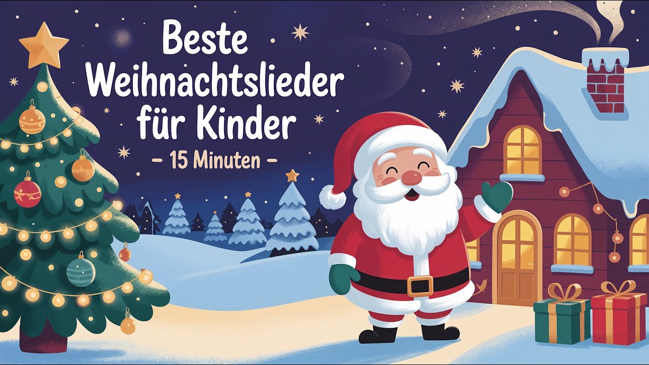 🎄❄️ Weihnachtslieder für Kinder – 15 Minuten  | Die beliebtesten deutsche Weihnachtslieder