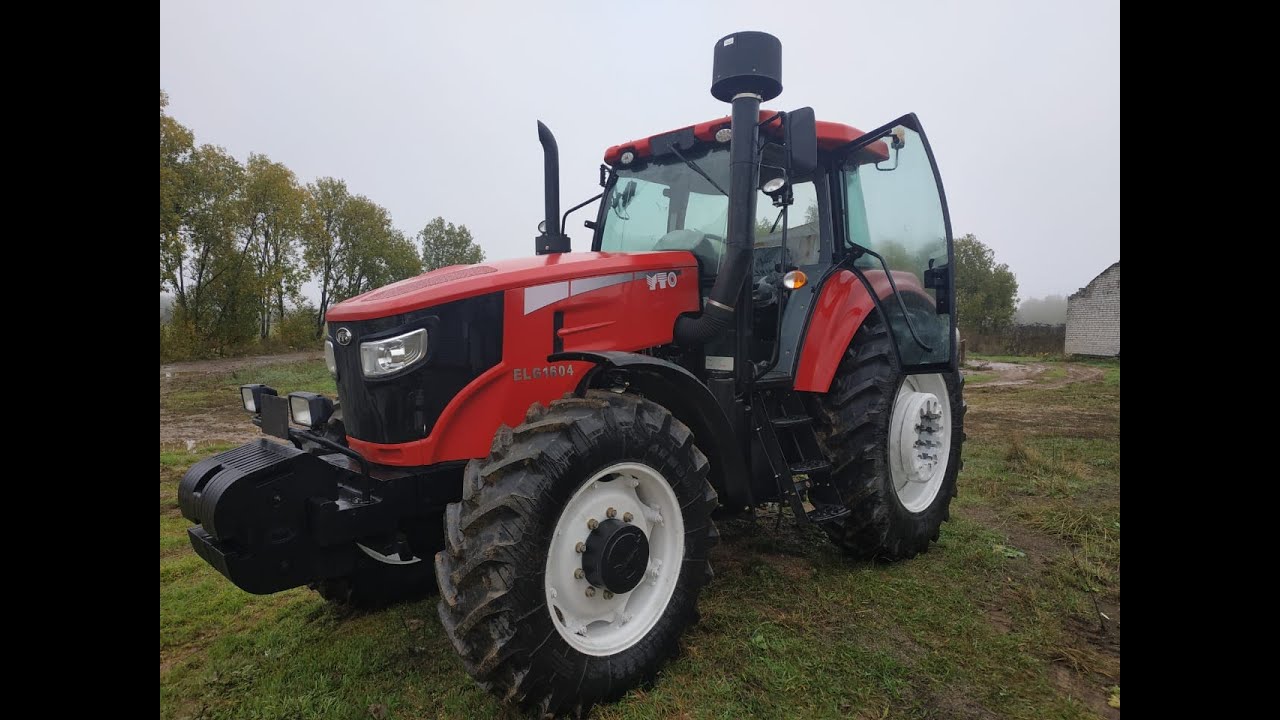 Краткий видео обзор китайского трактора YTO ELG-1604 . Вид кабины изнутри.