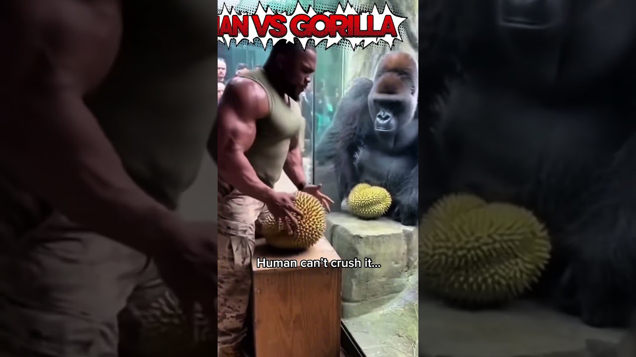 &ldquo;AI Got You: Gorilla vs Human Strength 😳💪&rdquo; #ai #shorts