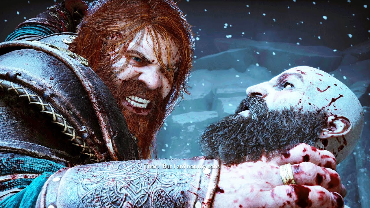 God of War Ragnarok - All Thor Cutscenes (4K)