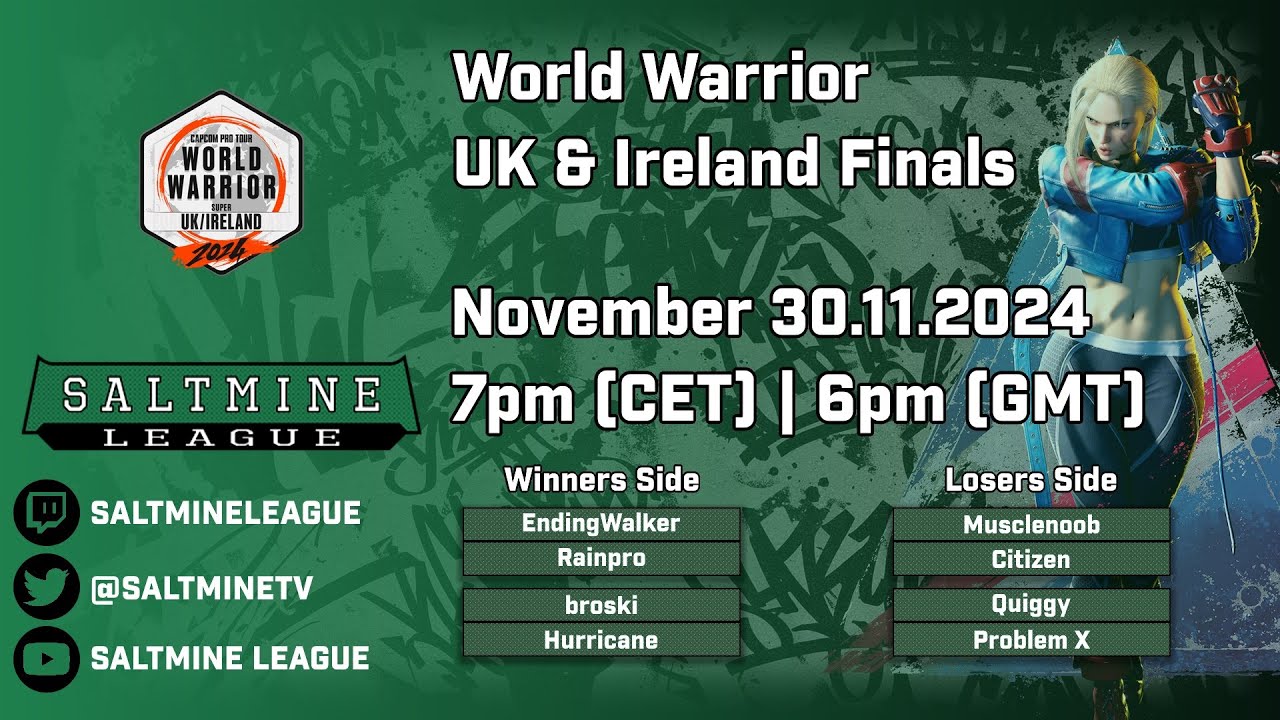 SF6 Saltmine League - Capcom Pro Tour World Warrior 2024 - UK & Ireland Finals