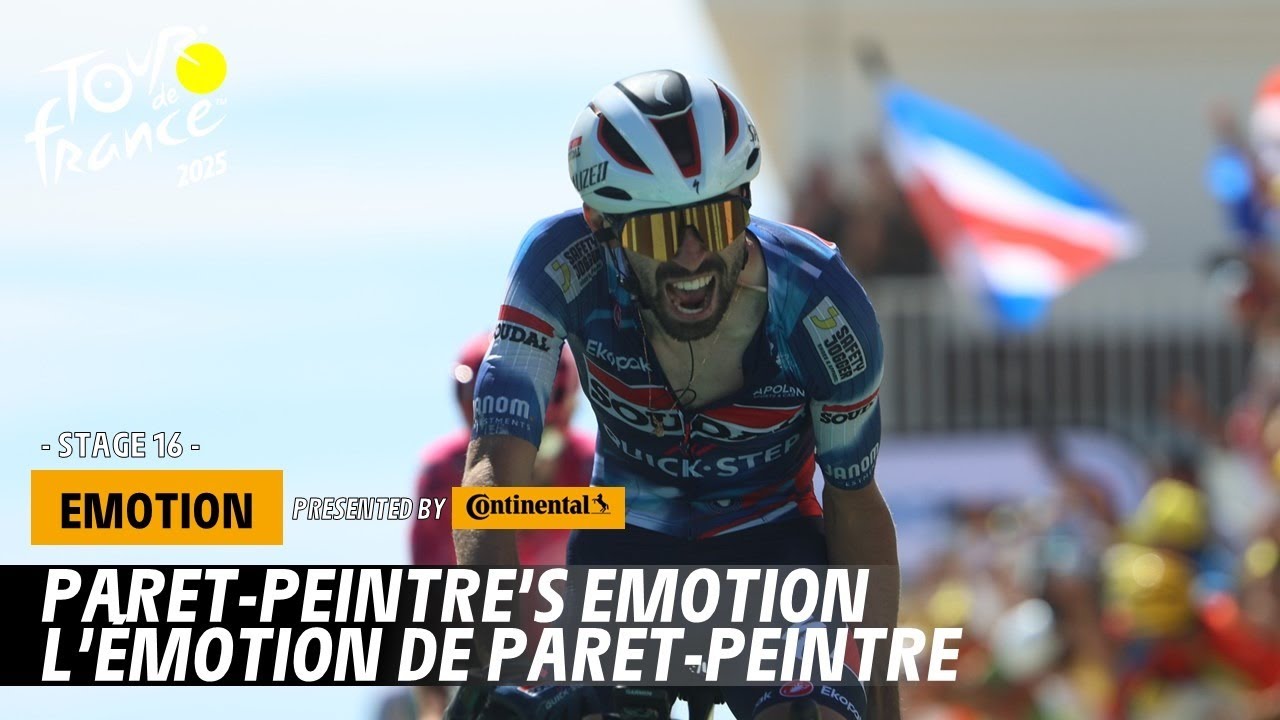 Winner's emotion - Stage 16 - Tour de France 2025