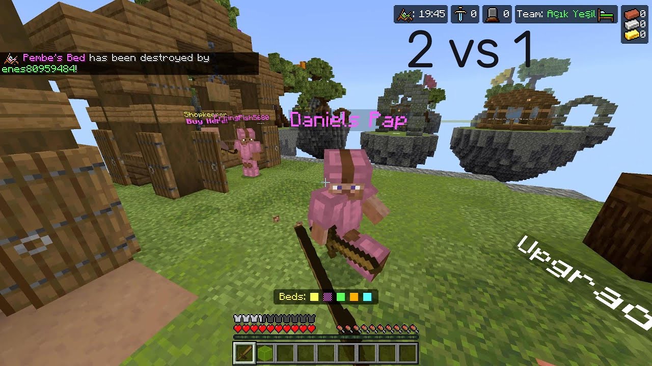 Minecraft Lifeboat Bedwars hard game