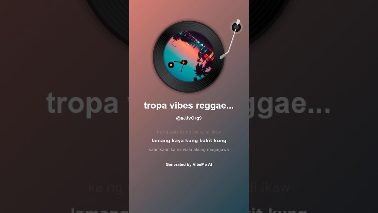 tropa  vibes reggae kahit mawawala ka para sa iyong lahat ito ang aking dahilan