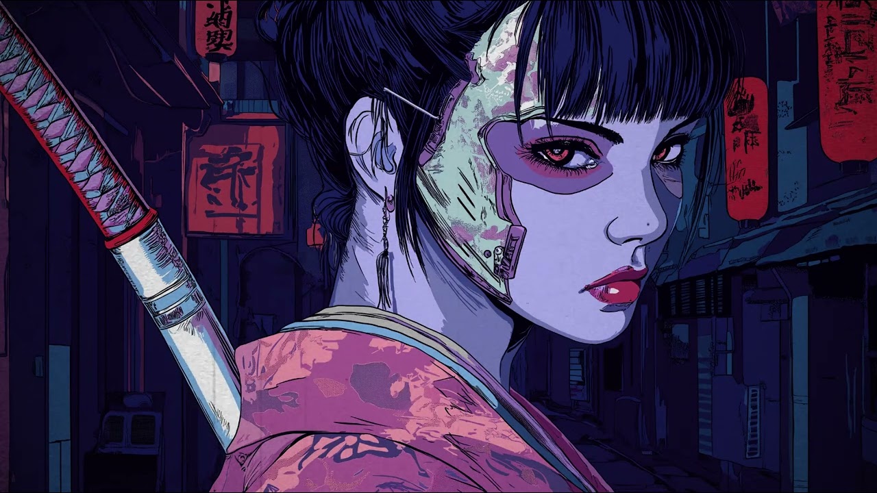 2002 // NEON GEISHA - SILENT BLADE // Cyberpunk,Darkwave,Synthwave,Retrowave | 1Hour