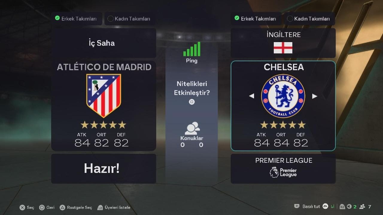 Athletico Madrid vs Chelsea DFL 2. Hafta