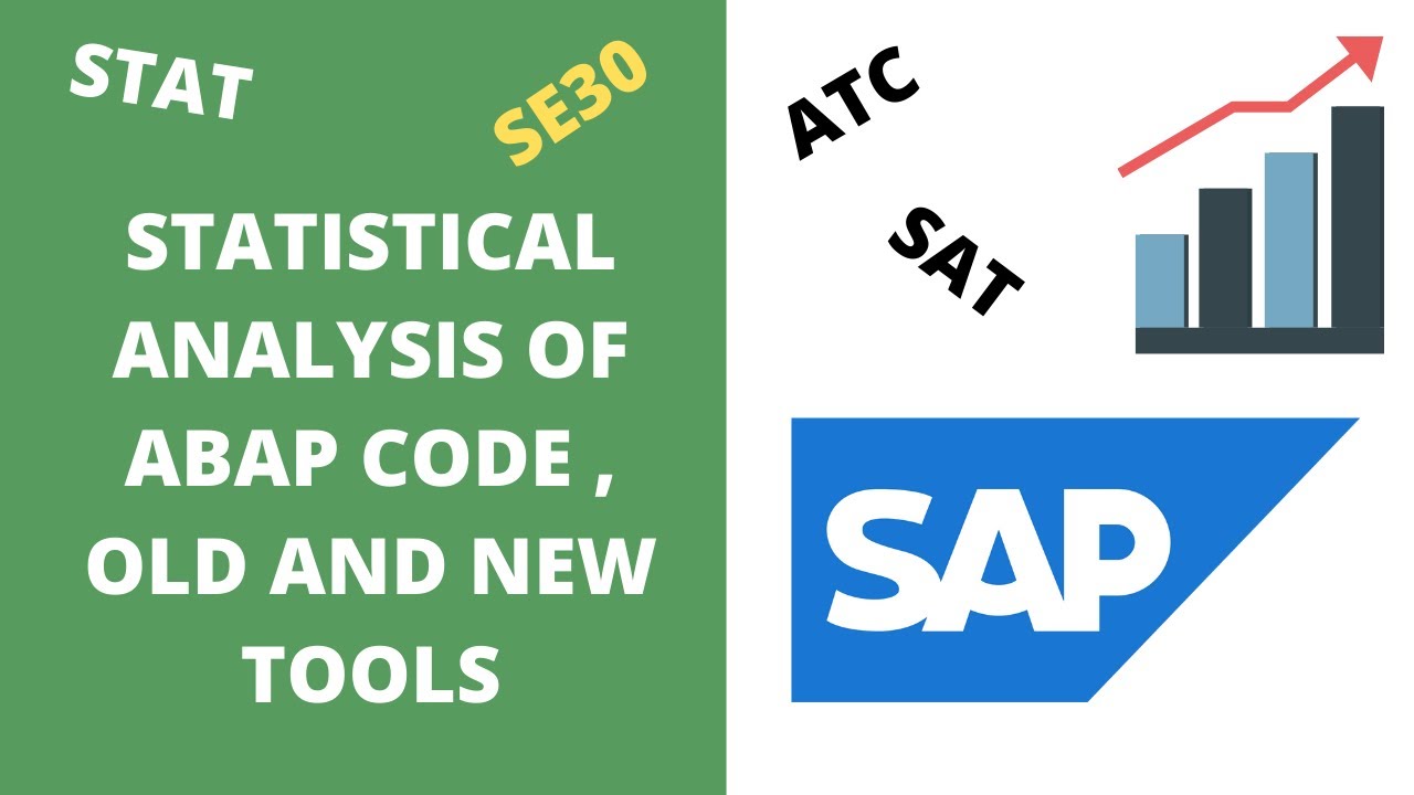 ABAP Code Analysis | What is STATS Tcode | SAT | ATC | ABAP Code Optimization