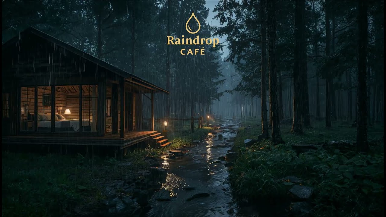 Лесная Хижина Под Дождём 🌲 | Успокаивающие Звуки Дождя для Глубокого Сна | Без Грома