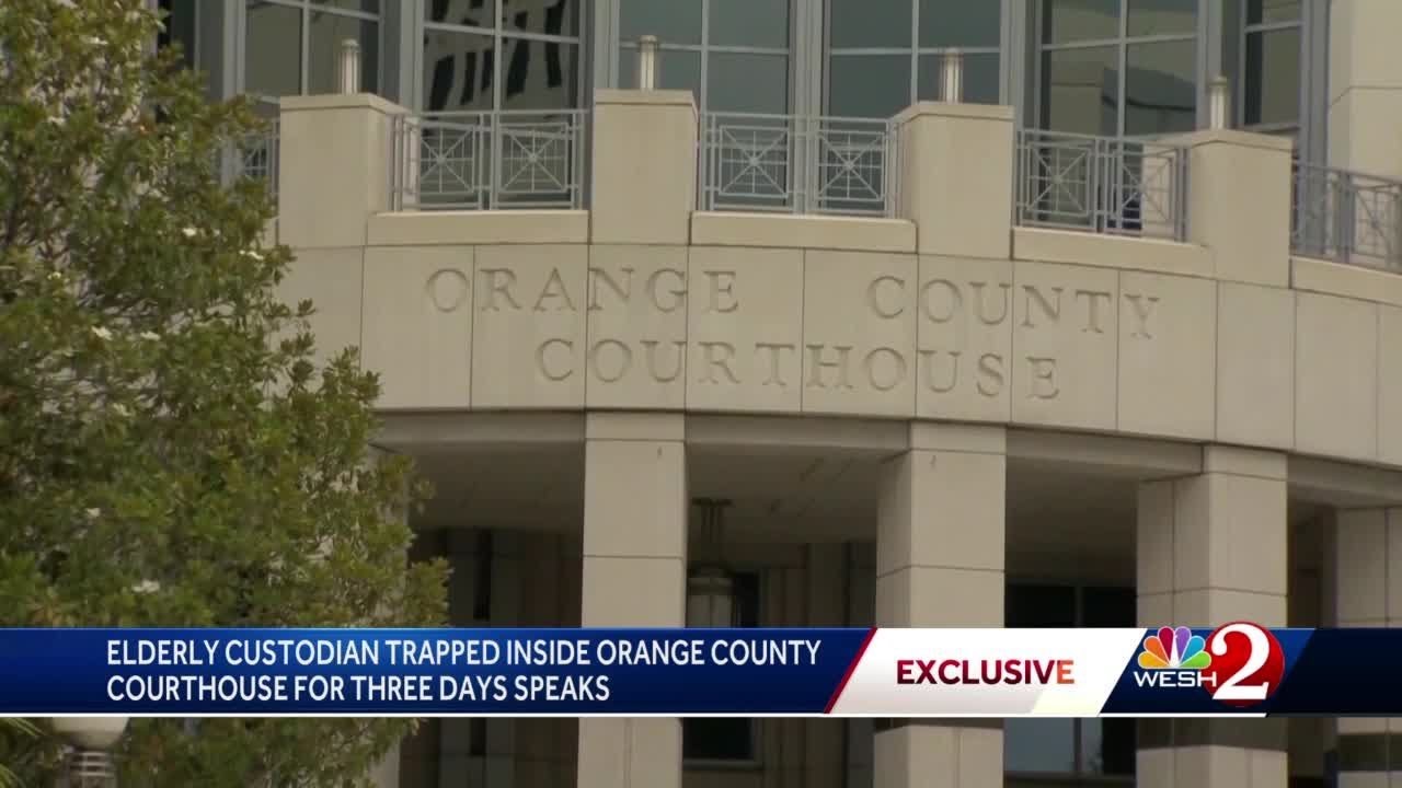 Janitor speaks out after getting trapped in Orange County Courthouse for three days