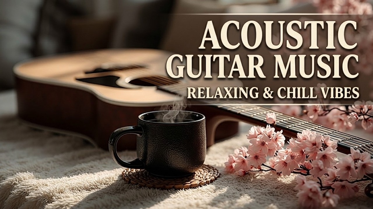 Акустическая гитара | Расслабляющая музыка и атмосфера кафе для учебы