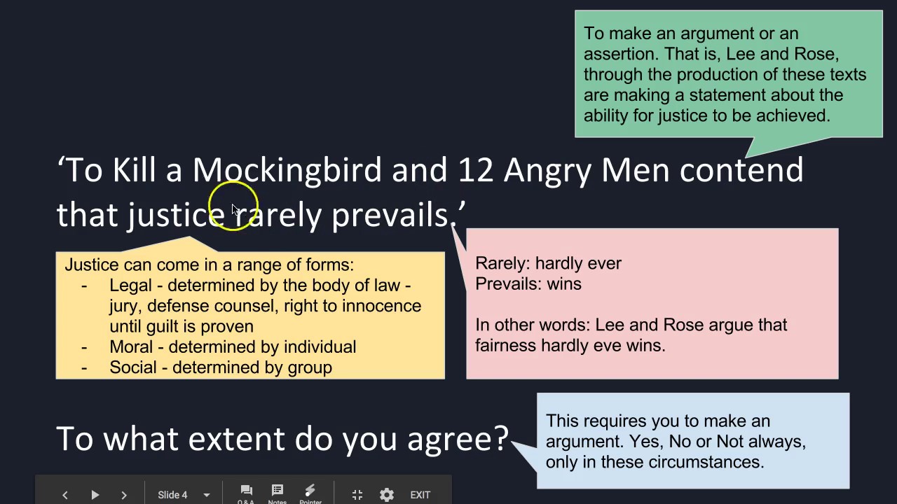 TKAM & TAM  - Essay Plan  - Justice