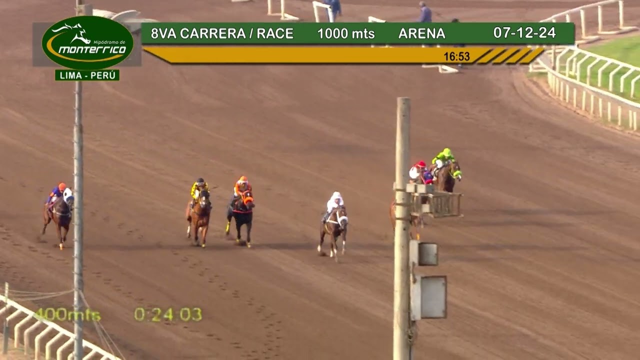 Hipódromo Monterrico  - 8va Carrera 07 Diciembre 24