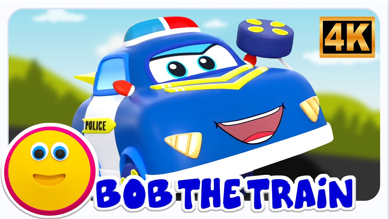 Wheels on the Police Car - Vehicle Rhyme for Kids