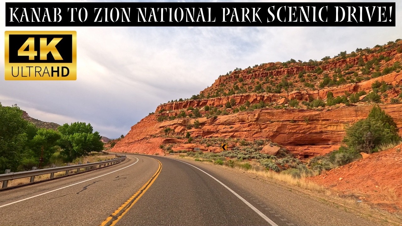 Breathtaking Southern Utah Scenic Drive 4K | Kanab To Zion National Park Via US-89 & UT-9