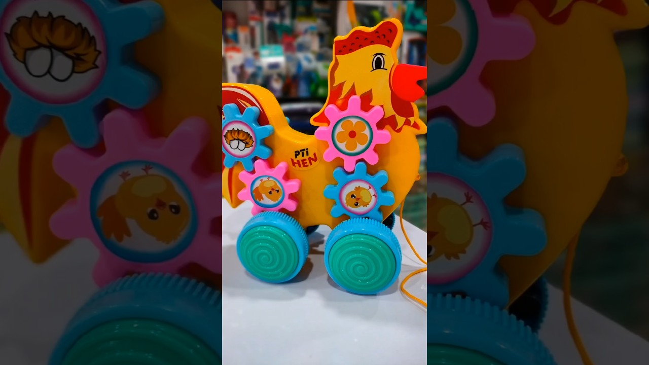 Pull Along the Geary Hen ❤️🔥 #shorts #hen #toys #unboxing #testing #newkidjunction