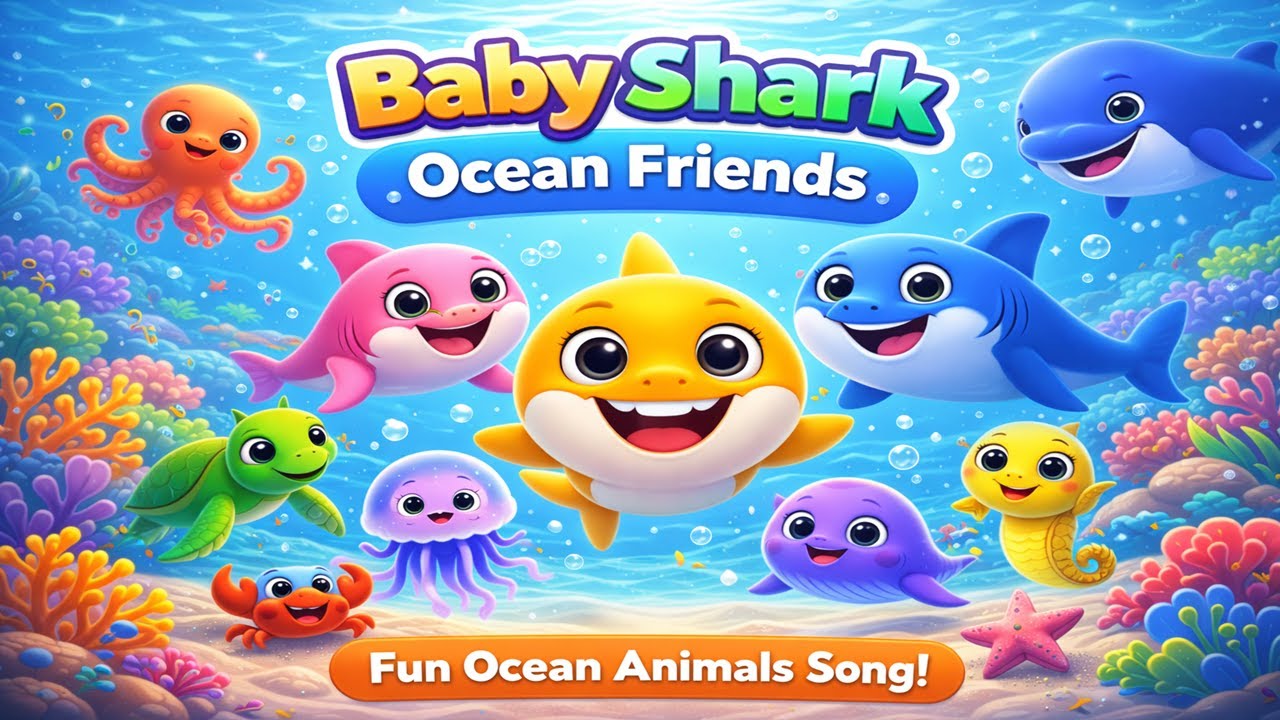 Baby Shark Ocean Friends | Fun Ocean Animals Song for Kids