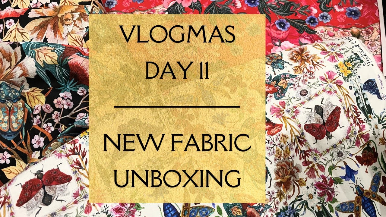 Vlogmas День 11: Распаковка коллекции тканей для квилтинга Noturnal Creatures