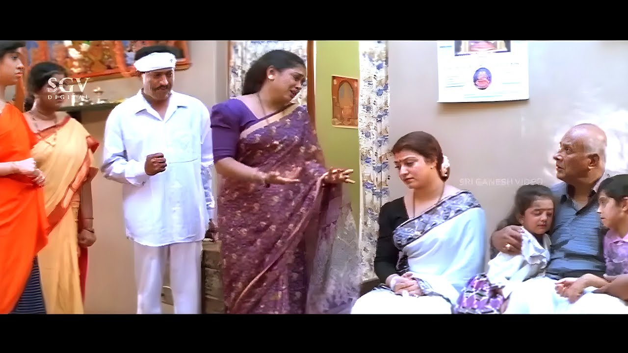 ಗಂಡನ ತಂಗಿಗೆ ತಾಳಿ ಮಹತ್ವ ತಿಳಿಯೋ ಹಾಗೆ ಮಾಡಿದ ಮಾಲಾಶ್ರೀ - Arishina Kumkuma Kannada Movie Part 8