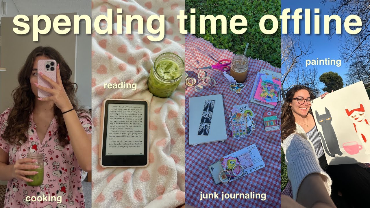 i spent the weekend offline making art, reading & baking 🧺✨ junk journaling, whimsy crafts!🧚🏼‍♀️