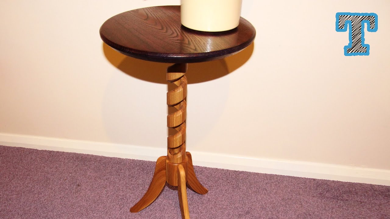 Making a Hollow Spiral Pedestal Table