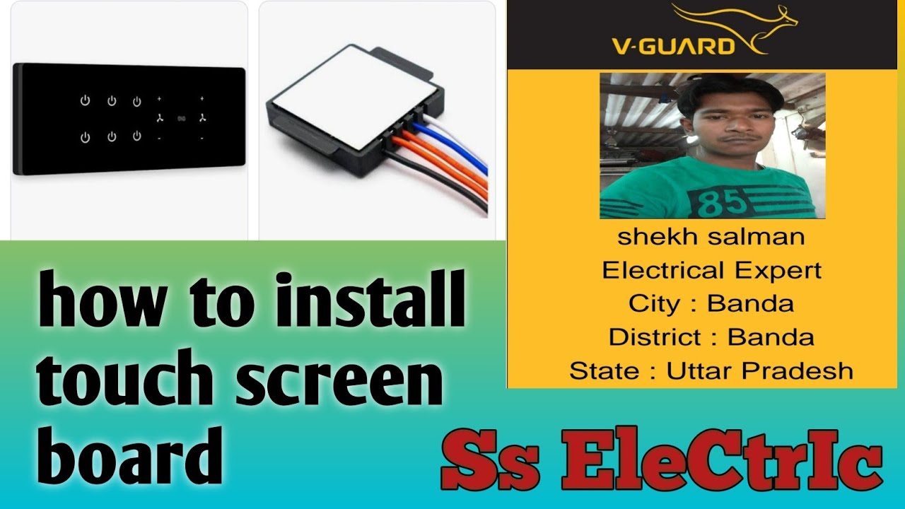 Touch screen Switch, electric selution, #subscribe #house