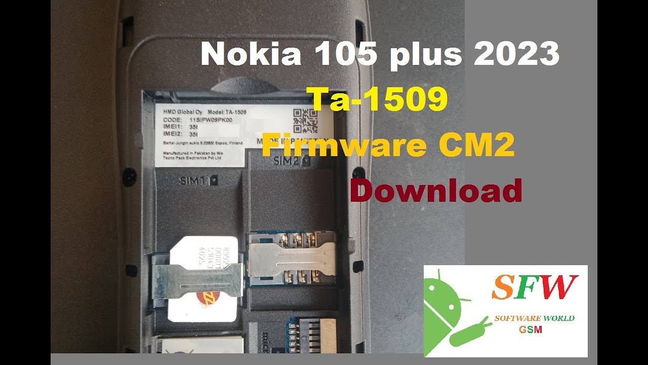 Nokia 105 Plus 2023 Ta1509 Flash File CM2