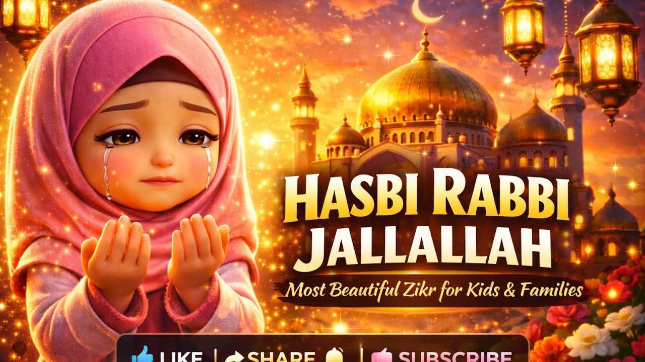Hasbi Rabbi Jallallah – Soul Touching Islamic Zikr | Peaceful Naat for Kids & Families