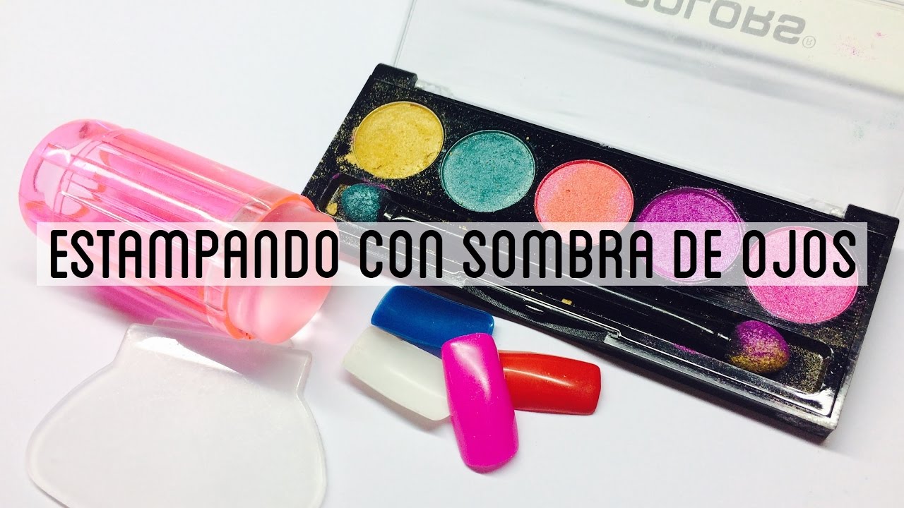 Utiliza tus sombras de ojos para estampar