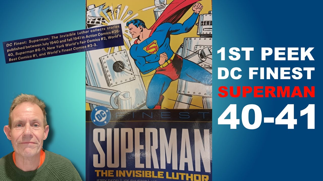 DC FINEST SUPERMAN Invisible Luthor 1940-1941 NEW Book Review