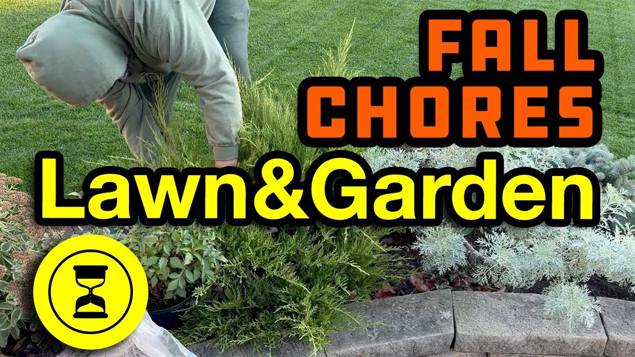 Fall Lawn & Garden Chores - Mowing Planting Pruning